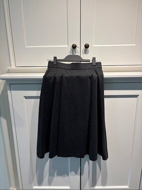 Ann Taylor Classic Charcoal grey A-Line Women's Skirt